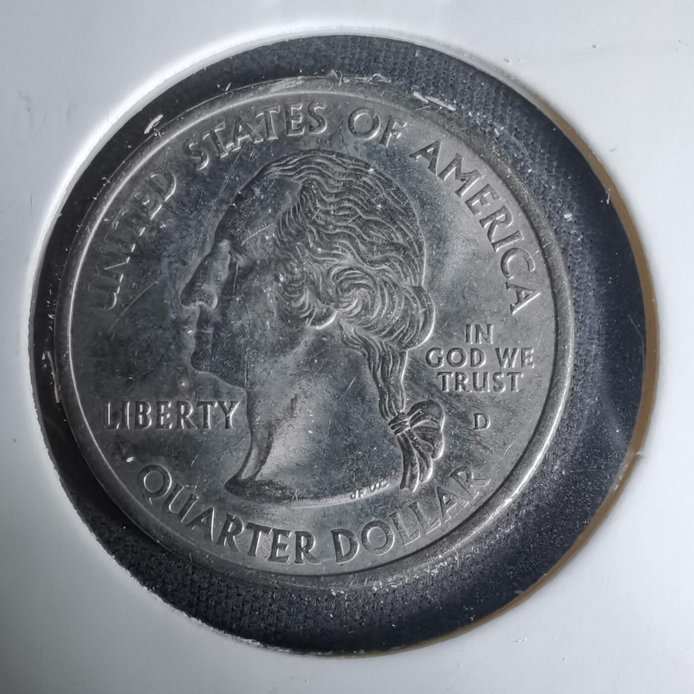 沼泽如烟--第1035场 美国2001年25分纪念币