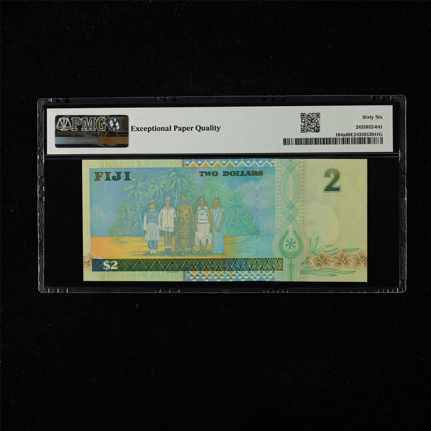 【亘邦集藏】第224期拍卖 2002年 斐济2元 PMG 66EPQ BK139216