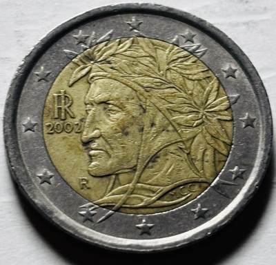 文馨钱币收藏第 298 场，长期接代拍业务 - 2002 年意大利 2 欧元