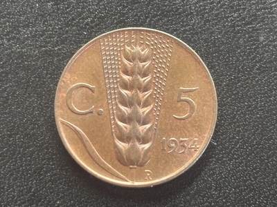 邮泉阁邮票限时拍卖第四十四场 （邮票在国外，请付邮费6元） - 意大利  维克托·伊曼纽尔三世国王1934年5分