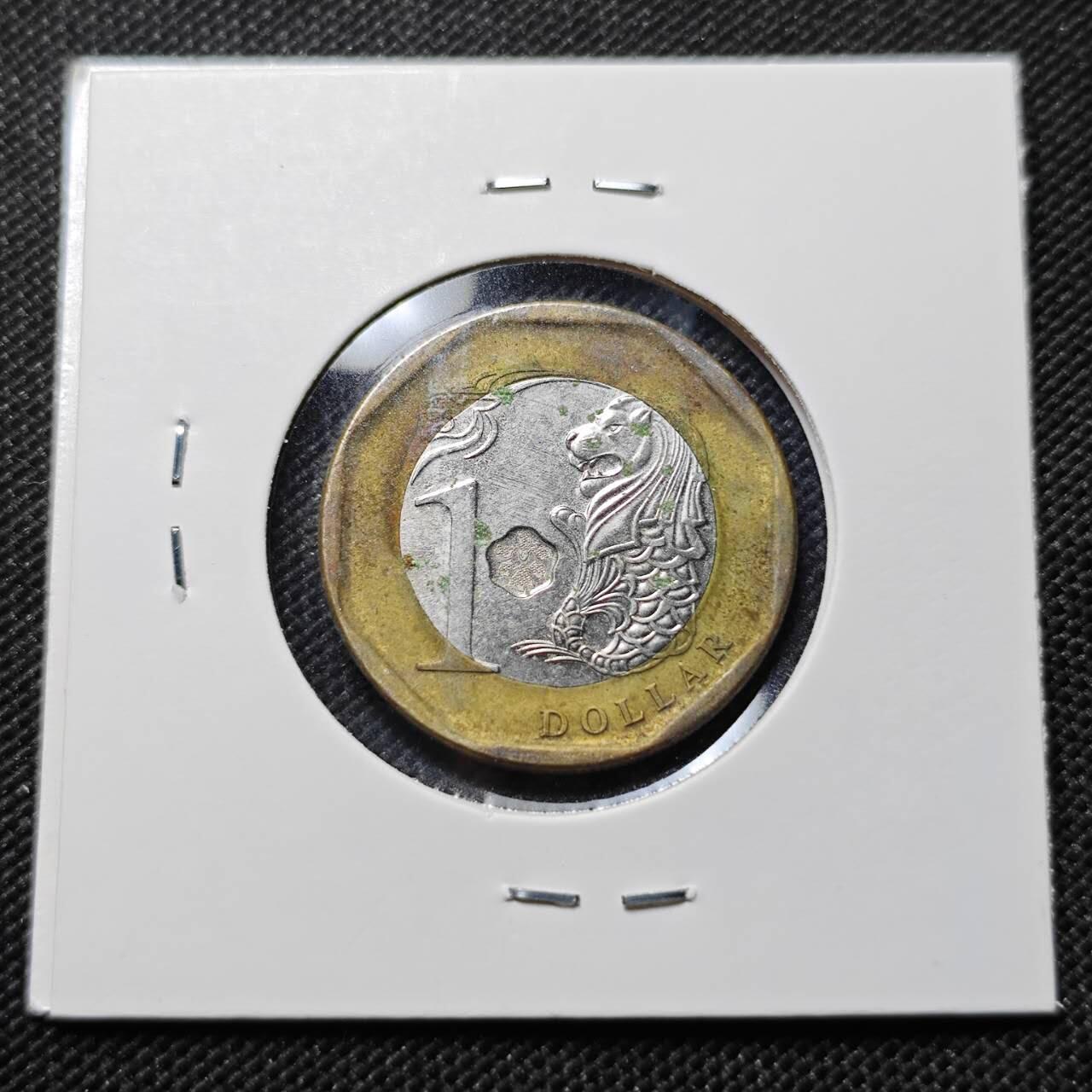 KK钱币收藏小铺  第409期 2月预留时间 周末发货  新加坡1元