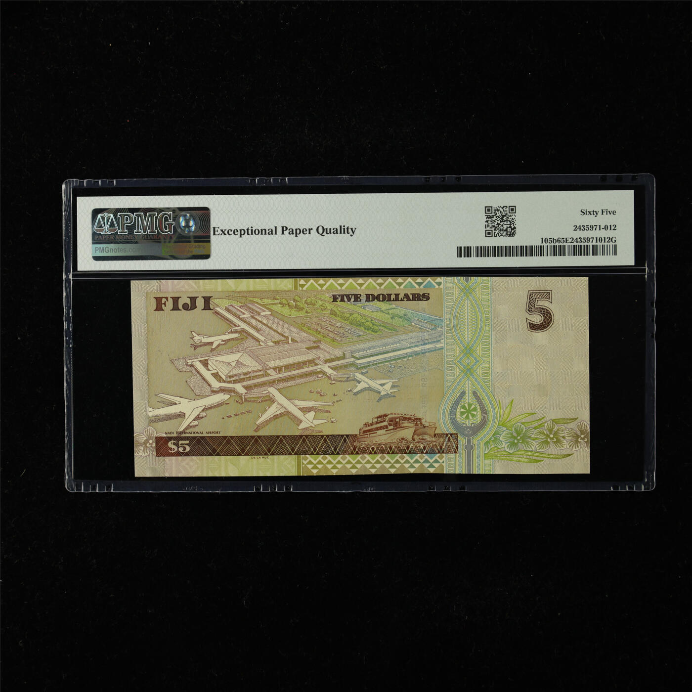 【亘邦集藏】第224期拍卖 2002年 斐济5元 PMG 65EPQ AK396975