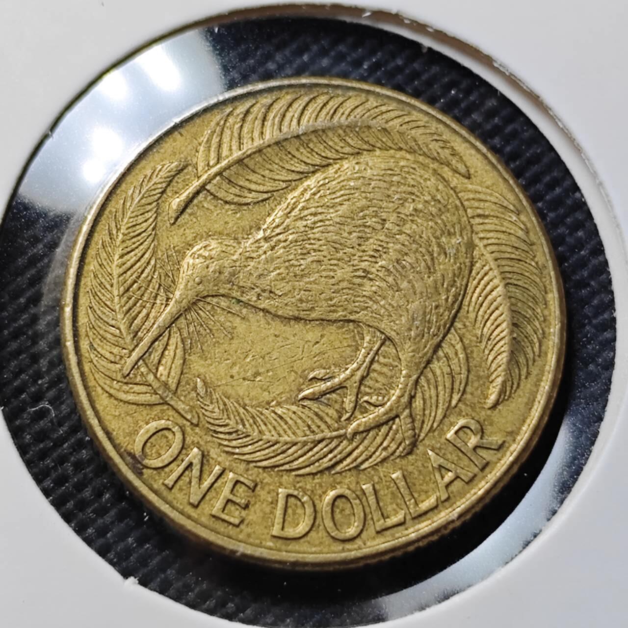 KK钱币收藏小铺  第409期 2月预留时间 周末发货  新西兰1元