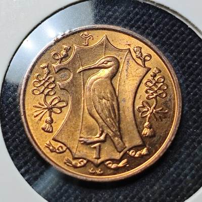 KK钱币收藏小铺  第409期 2月预留时间 周末发货 -  马恩岛1便士铜币 好品