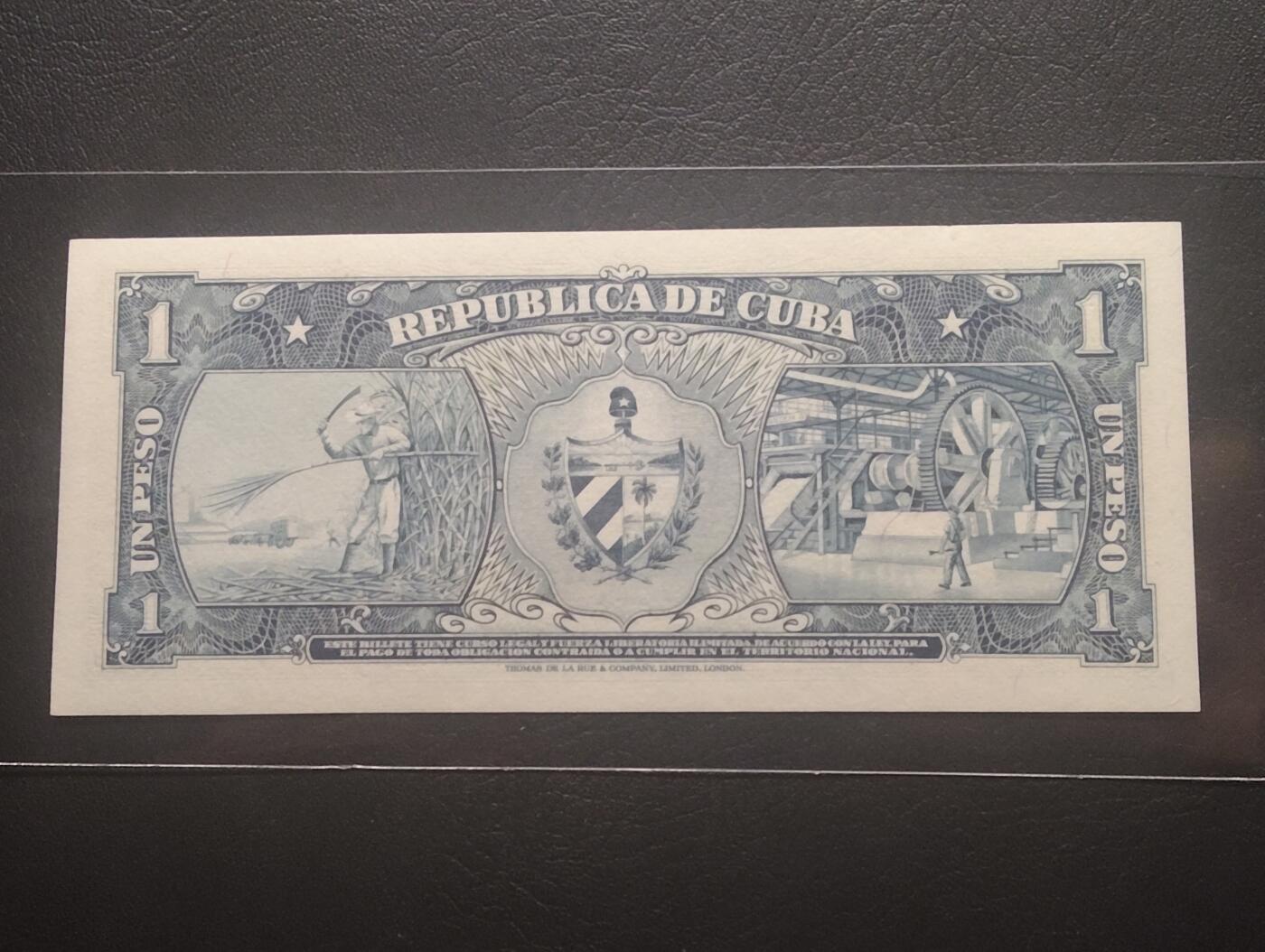 2026三月第四期，总221期 古巴1957版1比索UNC 国父何塞马蒂