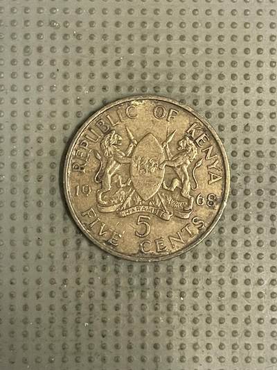 2026年第39场各国散币拍卖（总第189场） - 肯尼亚1968年5分