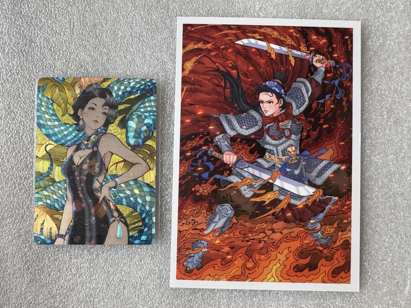 NO.28 好又多金牌大场，每周一站式配齐，方便凑单！（周6晚9点截拍，卖家送拍0抽成！） 小花瓣 祖师爷项目 乙巳蛇女郎限编粗闪卡167/399+扈三娘明信片1张