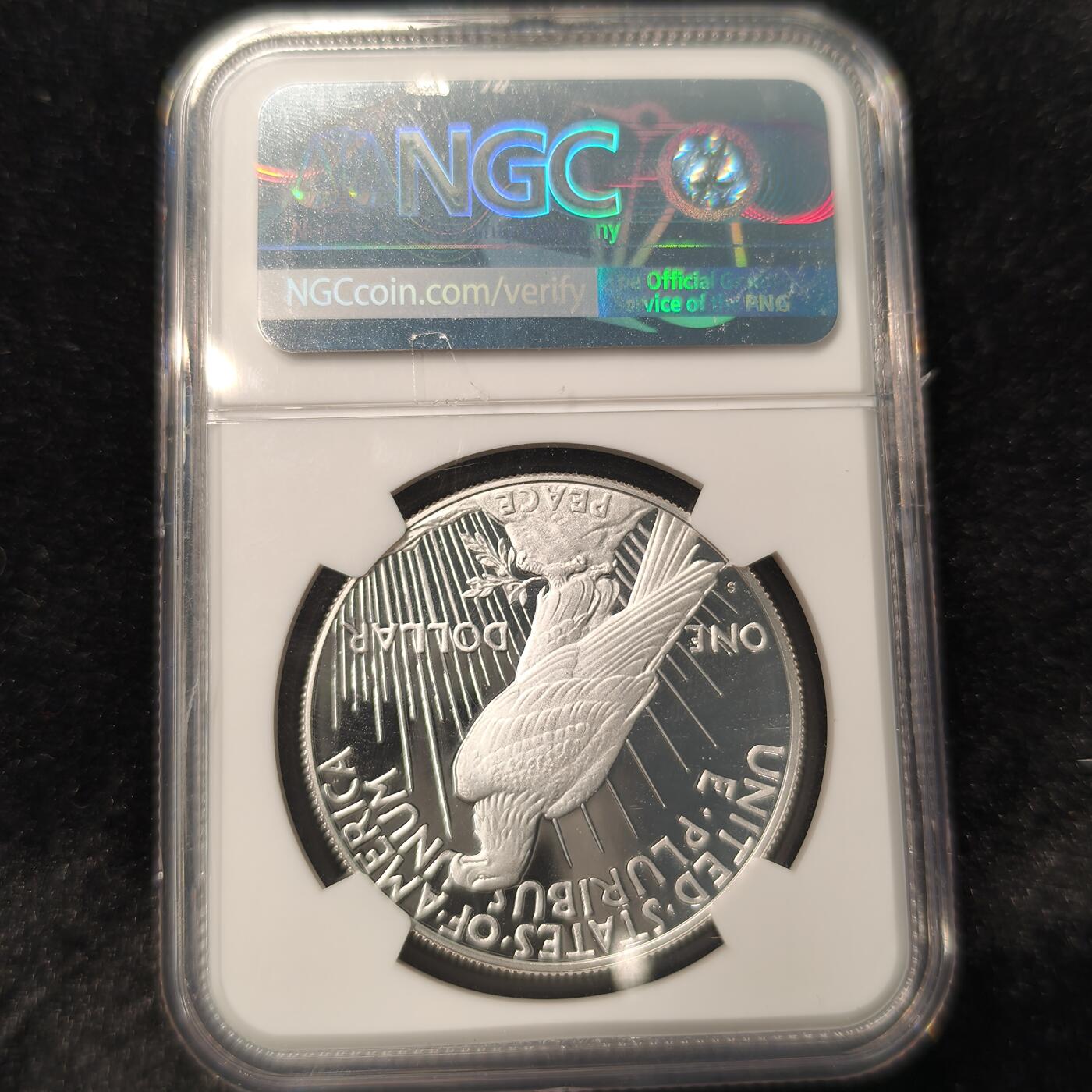 Krab外币市集Vol.28 NGC PF70UltraCameo 美国2025年S 和平1元 特殊标签