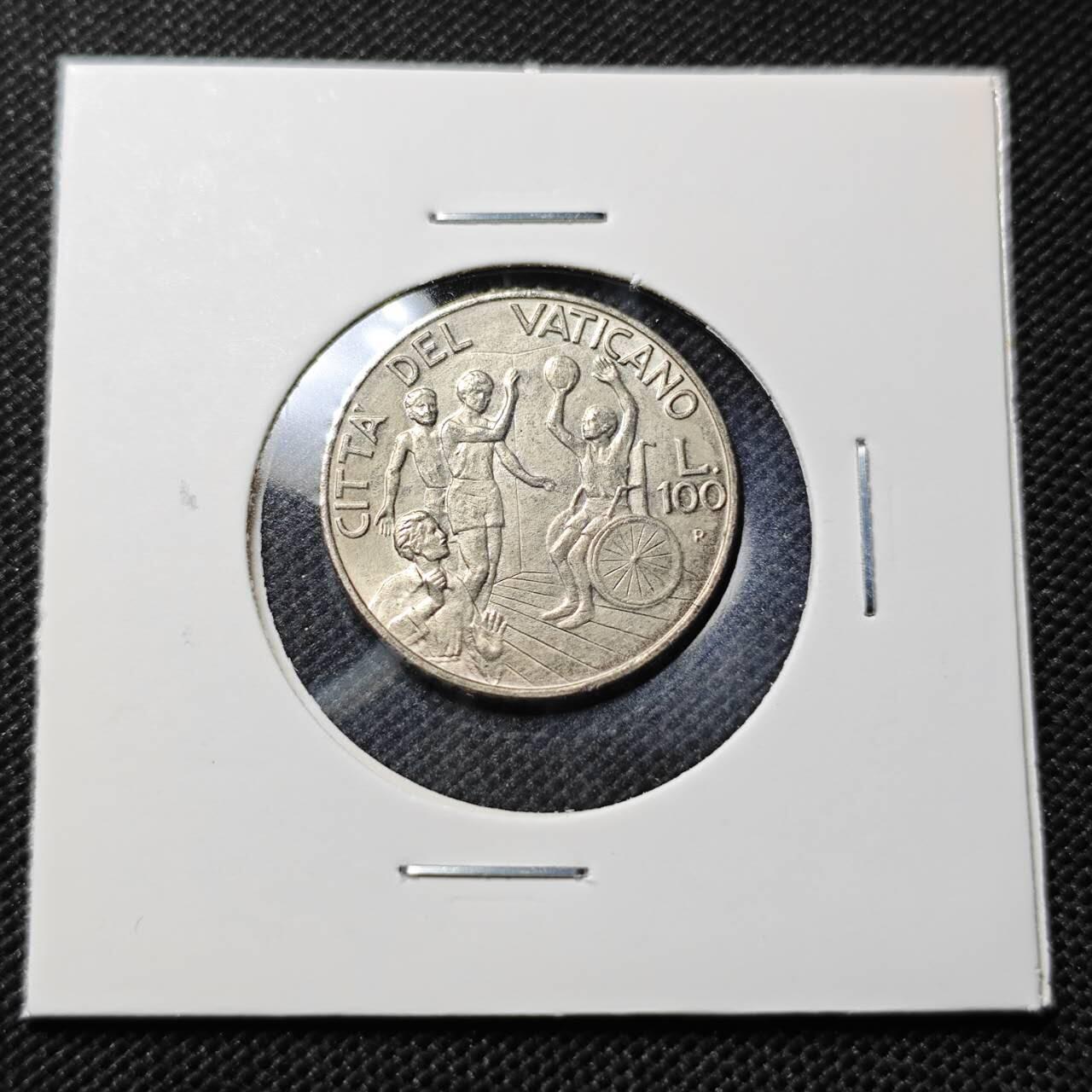 KK钱币收藏小铺  第409期 2月预留时间 周末发货  梵蒂冈100里拉