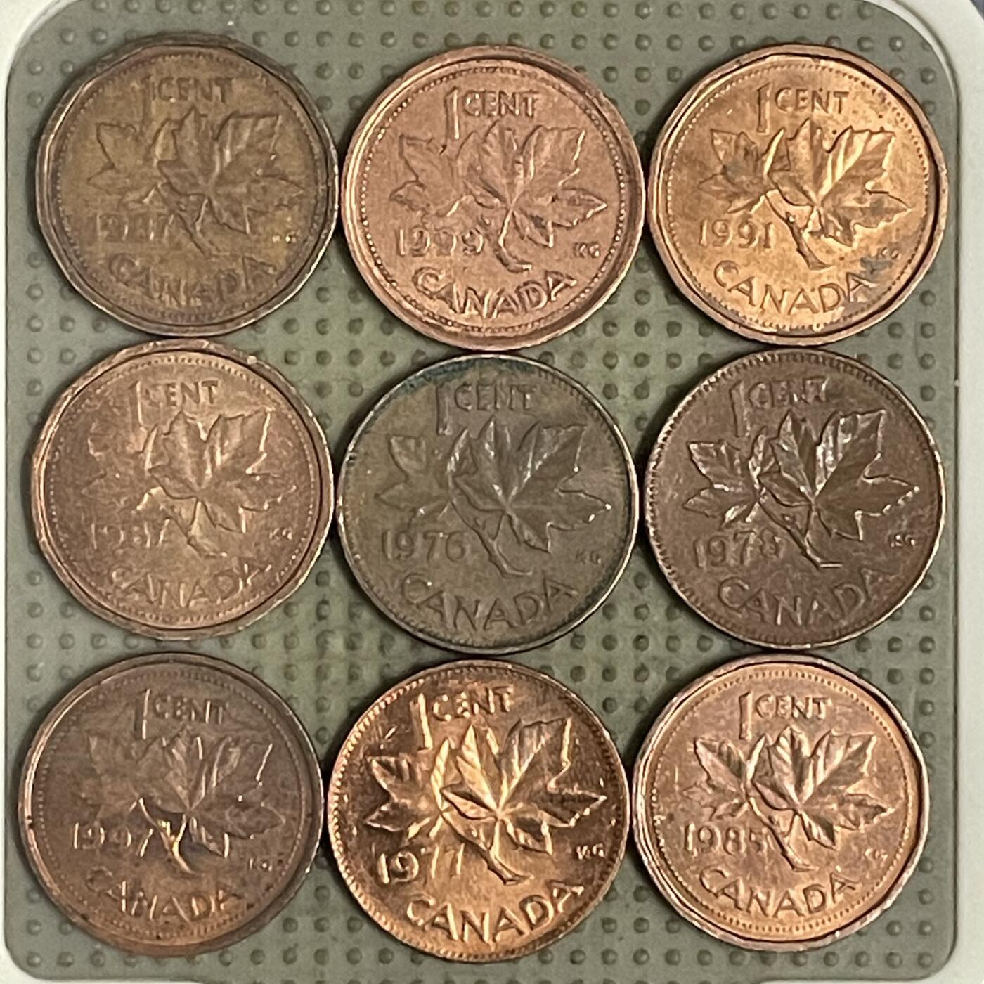 2026年第39场各国散币拍卖（总第189场） 加拿大1分9枚