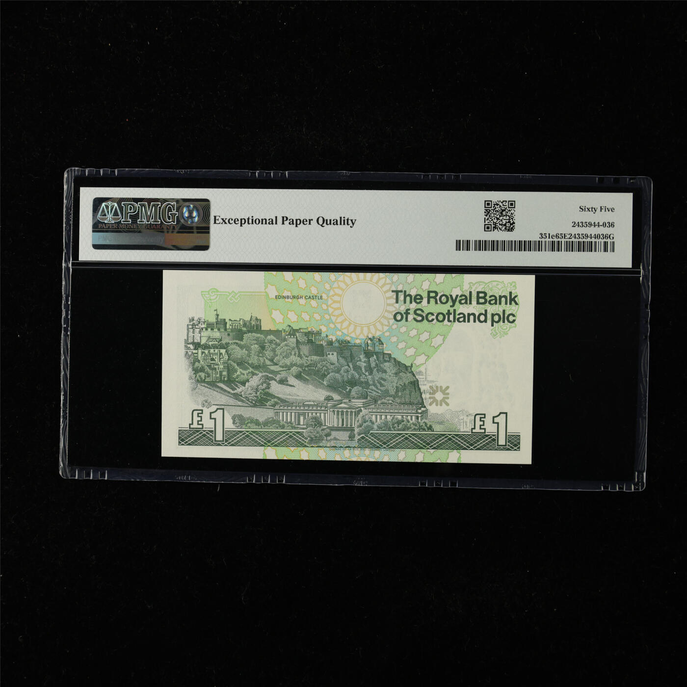 【亘邦集藏】第224期拍卖 2000-01年 苏格兰1镑 PMG 65EPQ C/93 641811