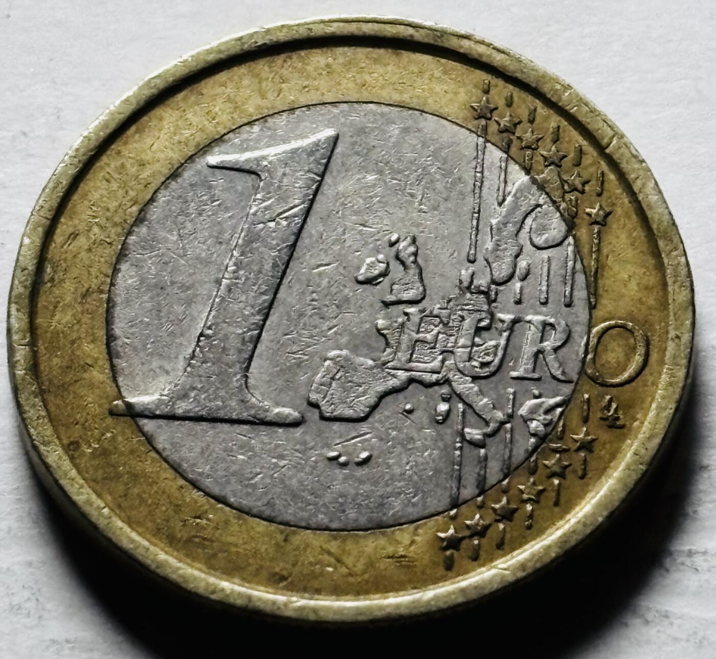 文馨钱币收藏第 298 场，长期接代拍业务 2002 年意大利 1 欧元