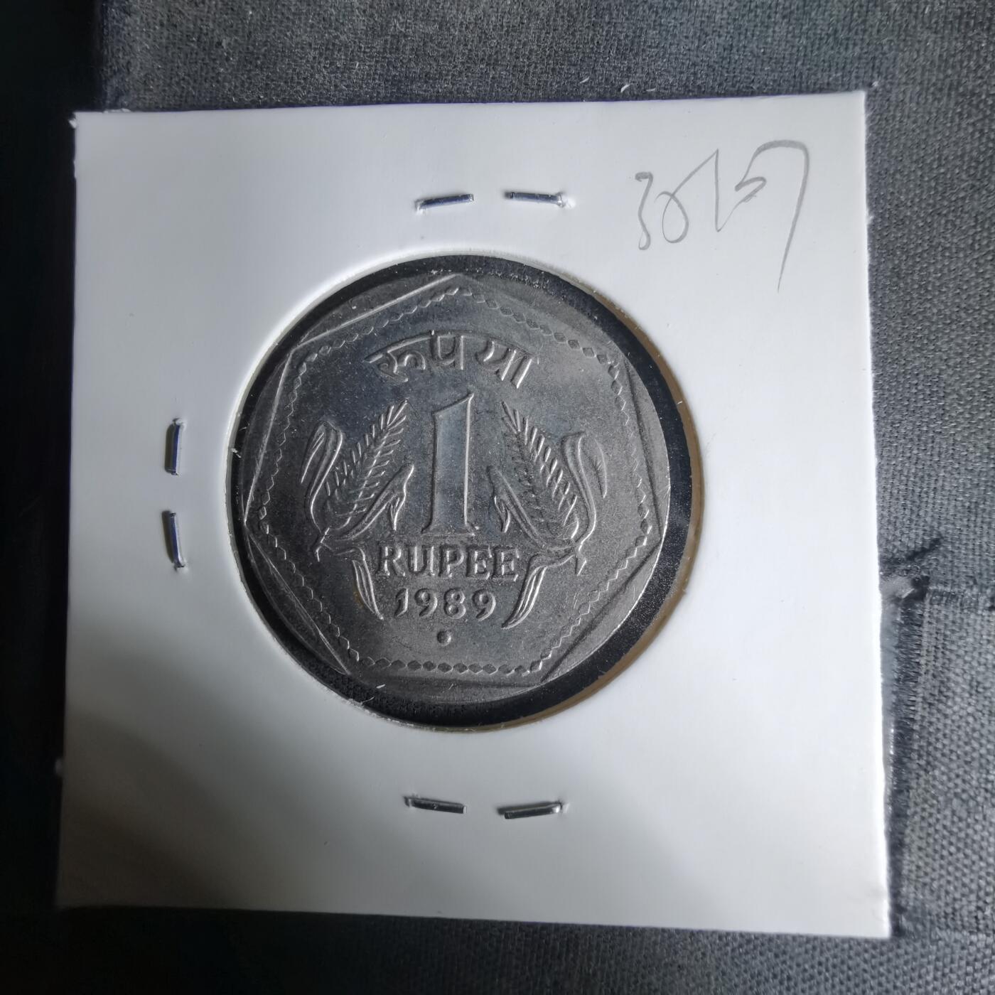 沼泽如烟--第1035场 印度1989年1卢比