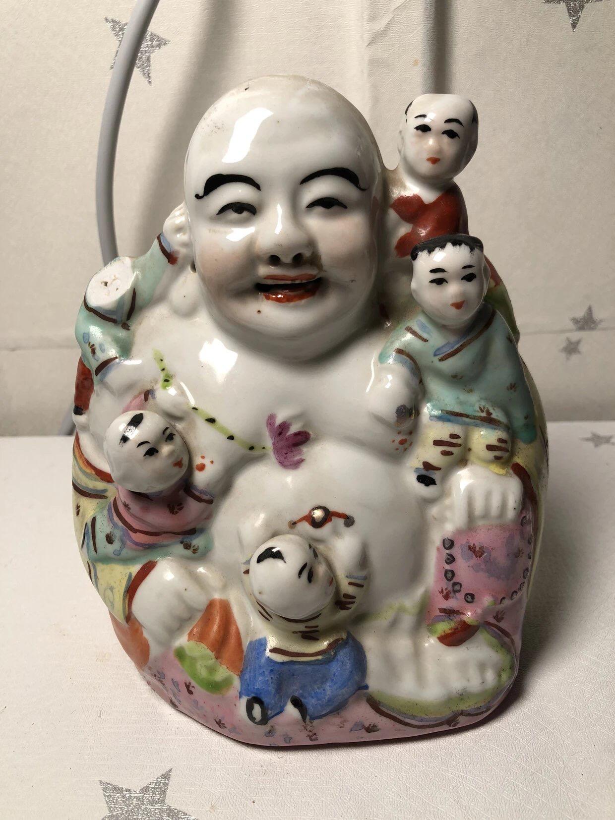 杂项钱币 五子登科弥勒佛摆件