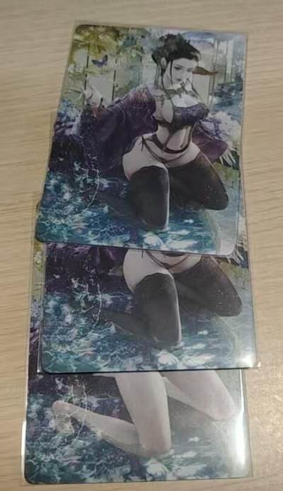 龙虎卡牌-八零场，奇点炸场！！（满200元包邮，无佣金，每周六结拍，欢迎送拍） - 普卡3张 燎原文化 巴丁 - 甄宓 三渐变