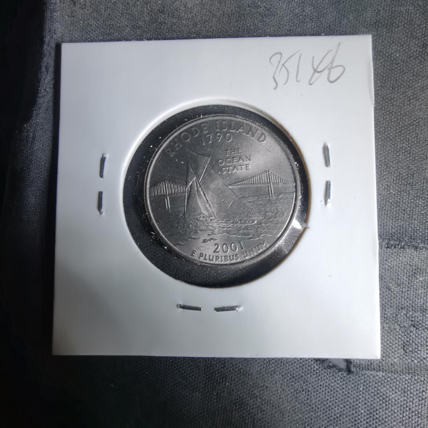 沼泽如烟--第1035场 美国2001年25分纪念币