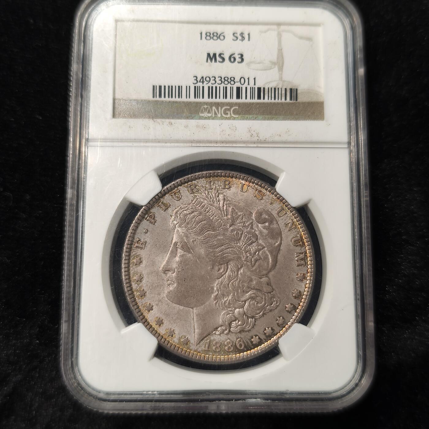 Krab外币市集Vol.28 NGC MS63 美国1886年摩根1元
