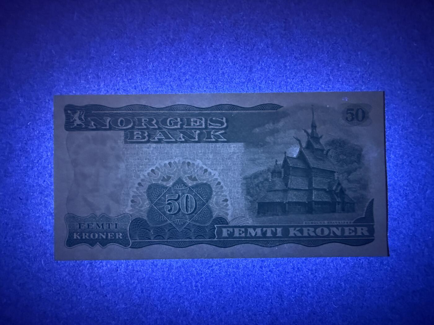 《艾美收藏》第238期-3.29周日外币畅拍场 挪威50克朗 UNC 1983年 挪威戏剧家比昂松 有一处轻微荧光