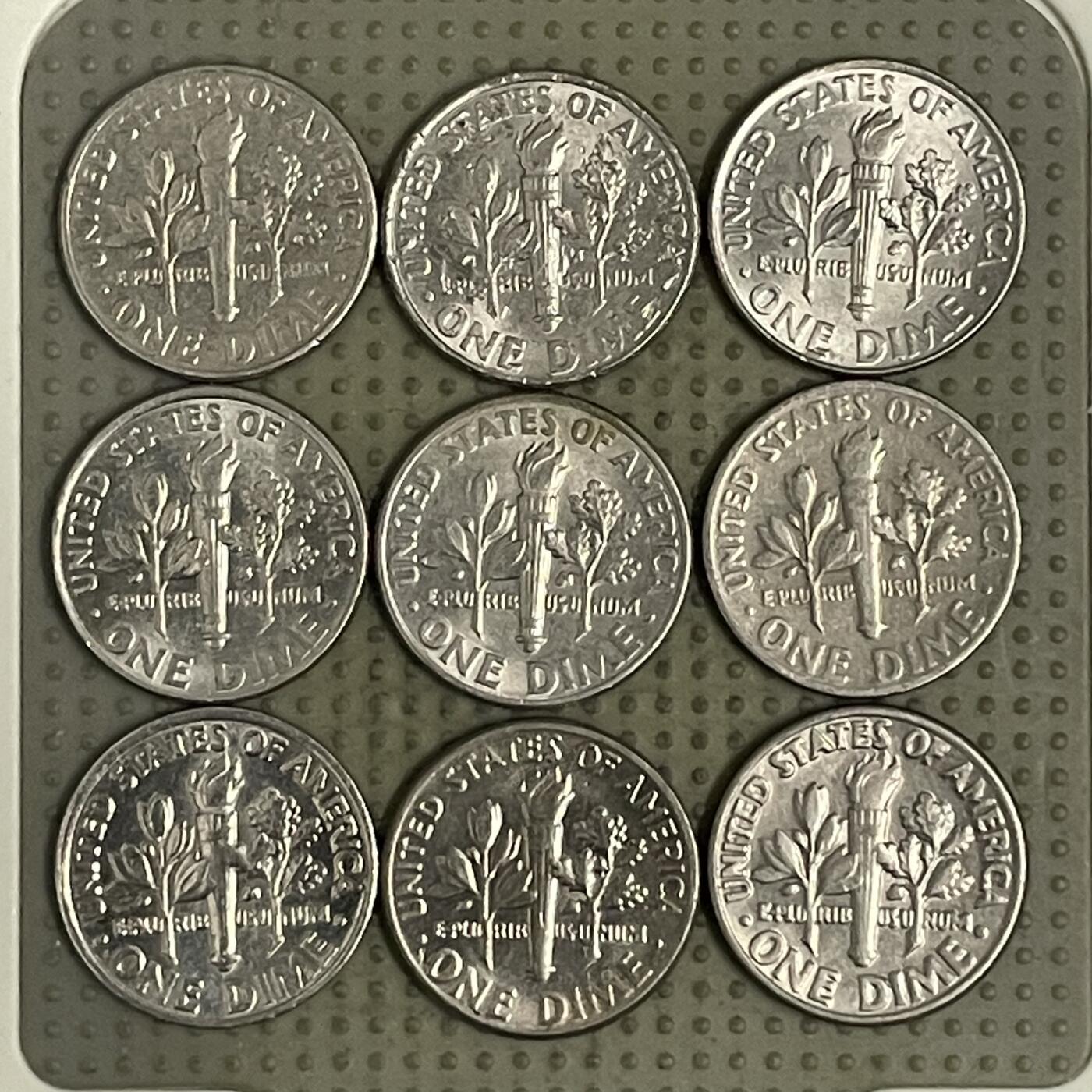 2026年第39场各国散币拍卖（总第189场） 美国10美分9枚