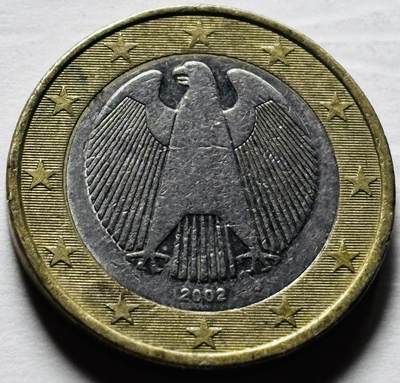 文馨钱币收藏第 298 场，长期接代拍业务 - 2002 年德国 1 欧元
