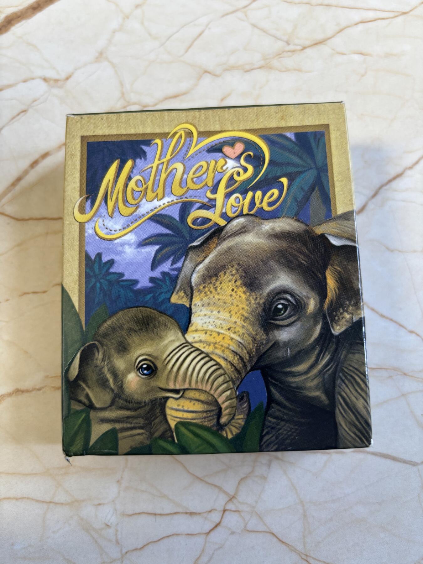 第195期拍卖 图瓦卢2014年母亲的爱系列大象彩色纪念银币，999银，发行6000枚