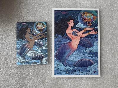 NO.28 好又多金牌大场，每周一站式配齐，方便凑单！（周6晚9点截拍，卖家送拍0抽成！） - 小花瓣 祖师爷项目 女娲限编粗闪卡040/399+女娲明信片1张