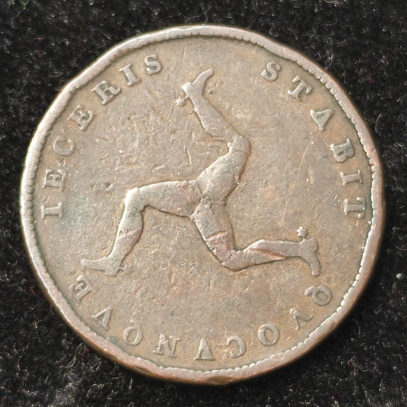 Krab外币市集Vol.28 英国马恩岛1839年维多利亚1/2便士