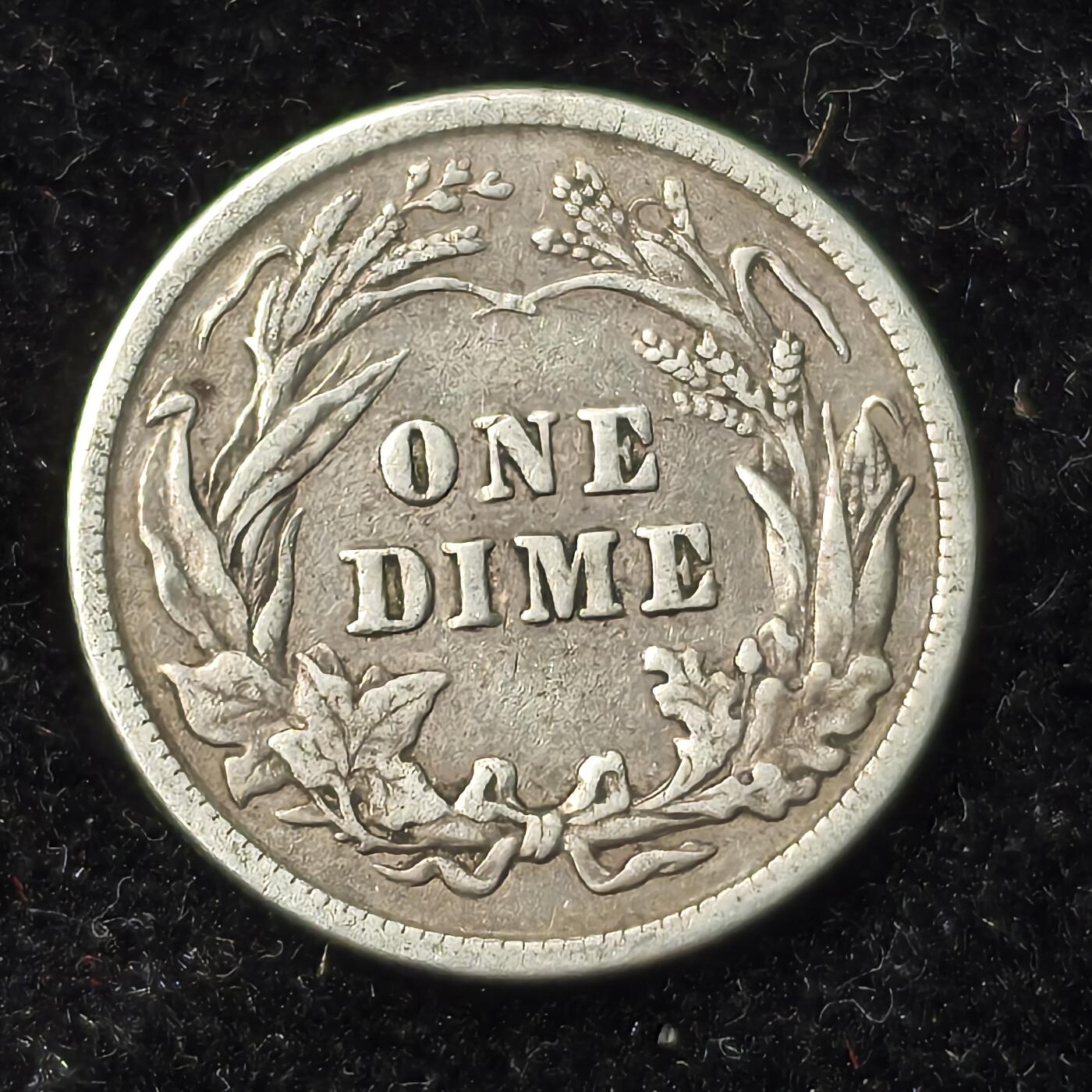 Krab外币市集Vol.28 美国1915年巴伯10分银币