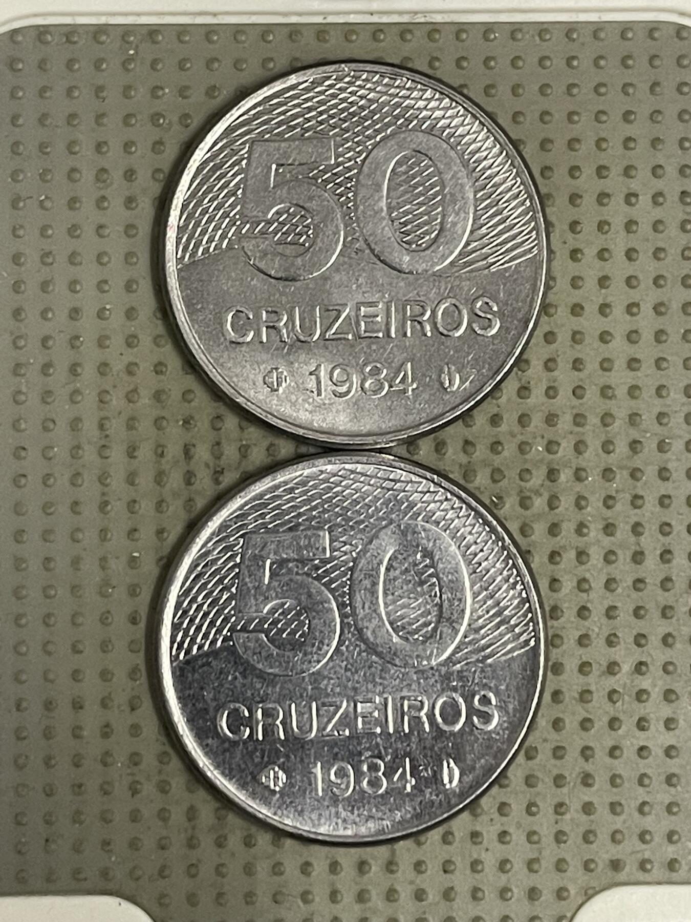 2026年第39场各国散币拍卖（总第189场） 巴西1984年50克鲁泽2枚