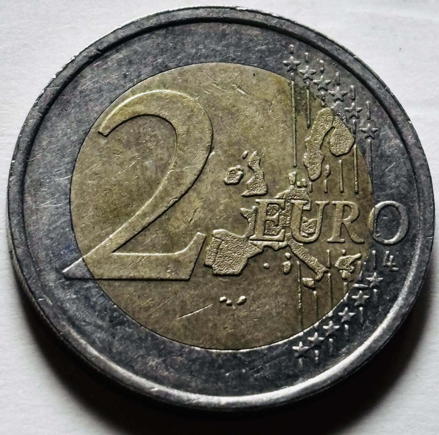 文馨钱币收藏第 298 场，长期接代拍业务 2002 年爱尔兰 2 欧元