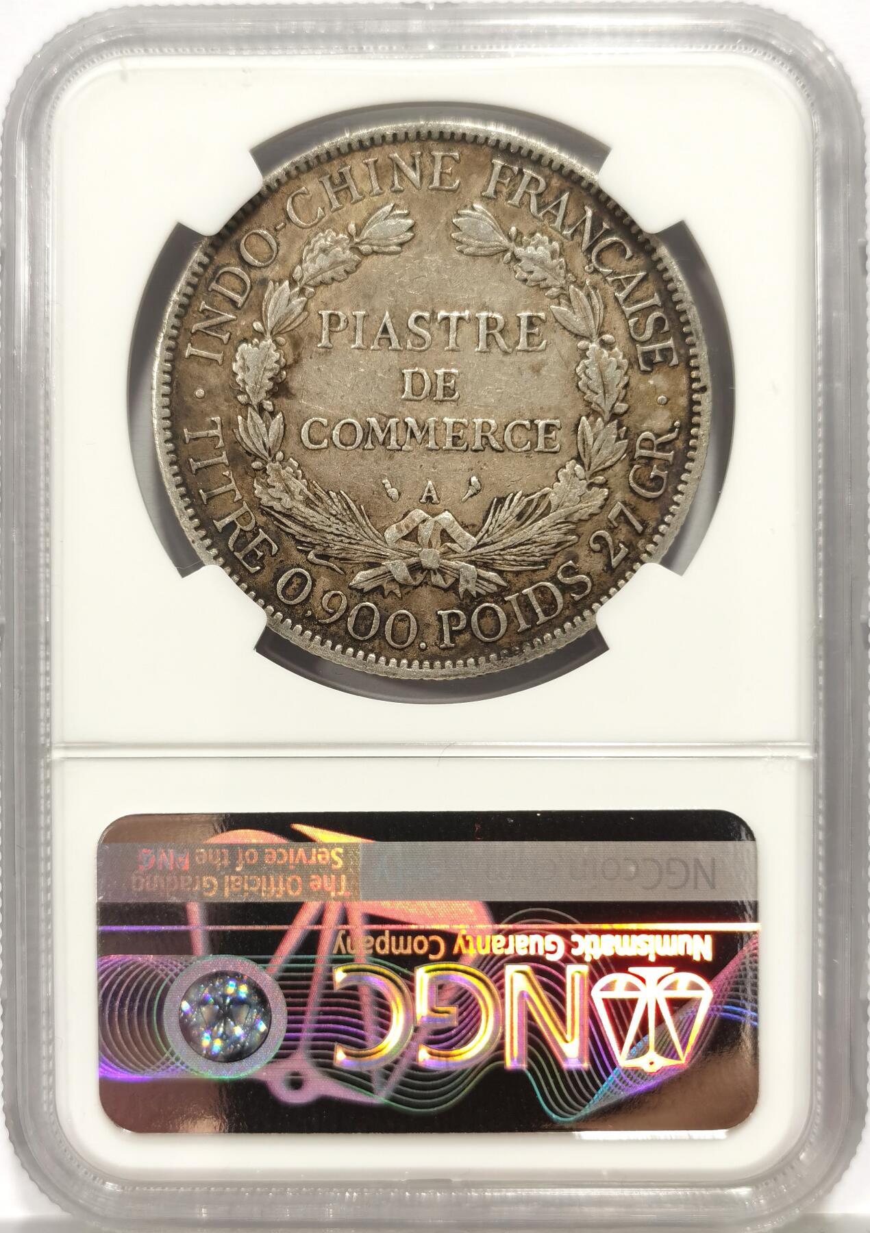 博洋堂“芳菲春韵”3月精品大拍专场暨第166期（全场包邮） NGC XF45 法属印支1907年A版坐洋银币，原汁原味