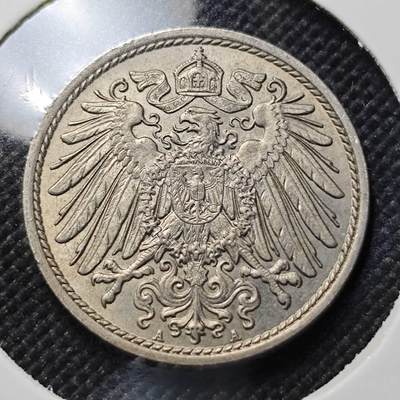 KK钱币收藏小铺  第409期 2月预留时间 周末发货 -  1900大哥德国10芬尼 底板干净