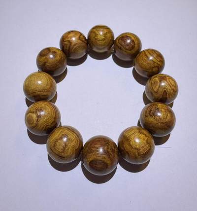 零元拍：海南黄花梨黄金底鬼脸2.0手串 - 零元拍：海南黄花梨黄金底鬼脸2.0手串