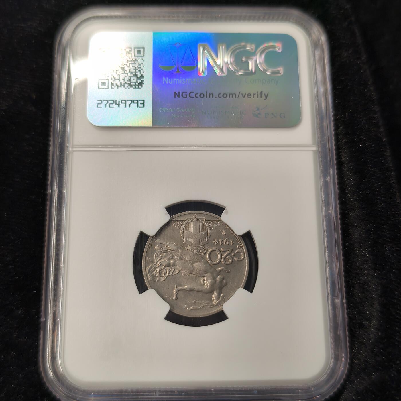 Krab外币市集Vol.28 NGC MS63 意大利1914R 20分