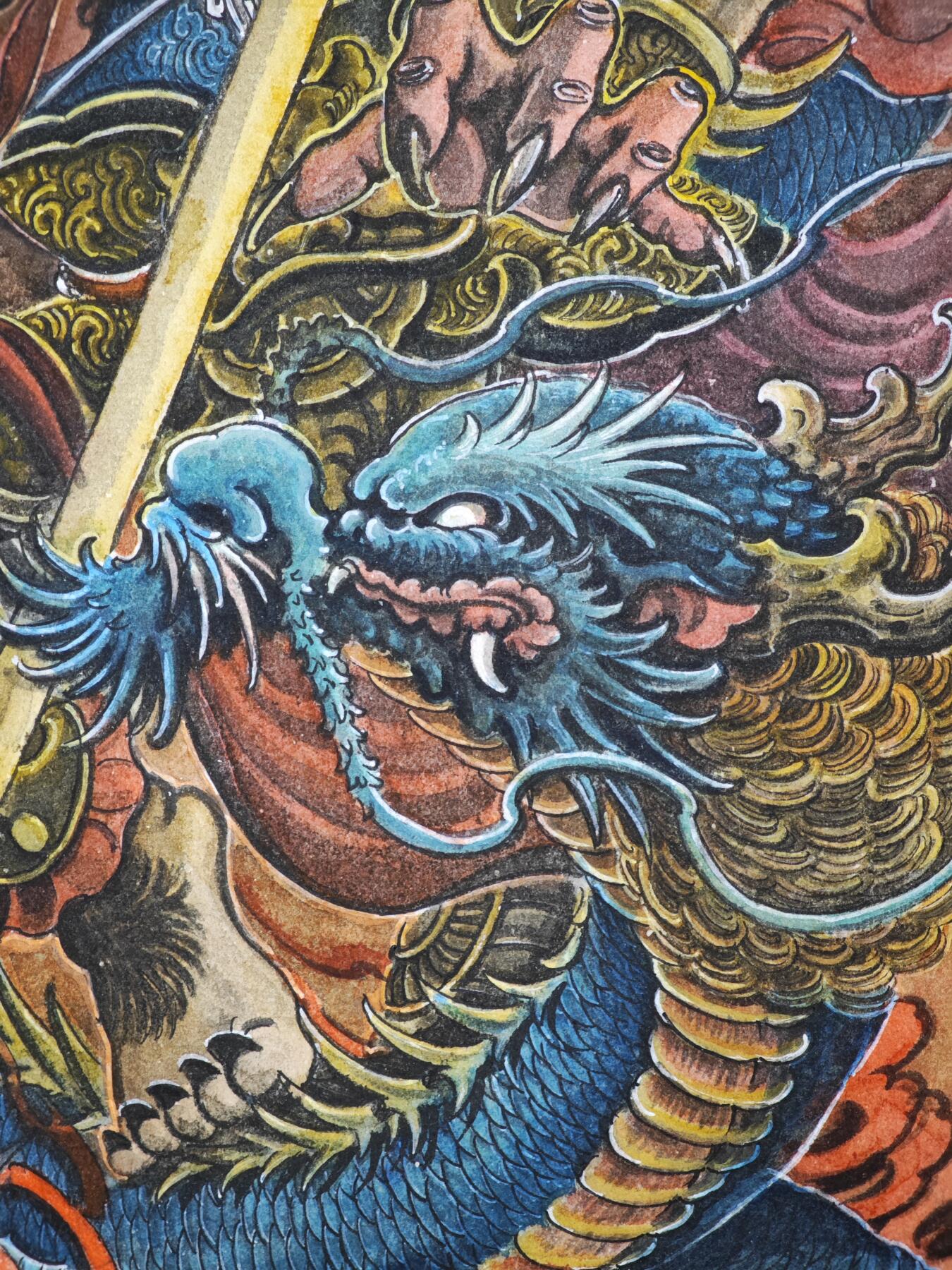 白泽拍卖卡牌手绘专场第34期（花朝去了又春分 草如茵 柳烟新） 2026 刘晓明手绘画 孙大圣 A3  刘晓明钤印