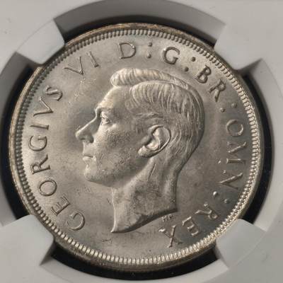 Krab外币市集Vol.28 - NGC MS63 英国乔治六世1937年1克朗