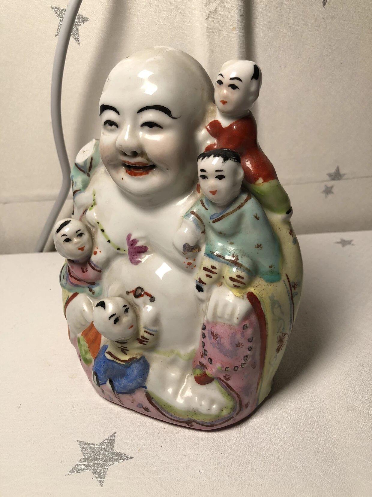 杂项钱币 五子登科弥勒佛摆件