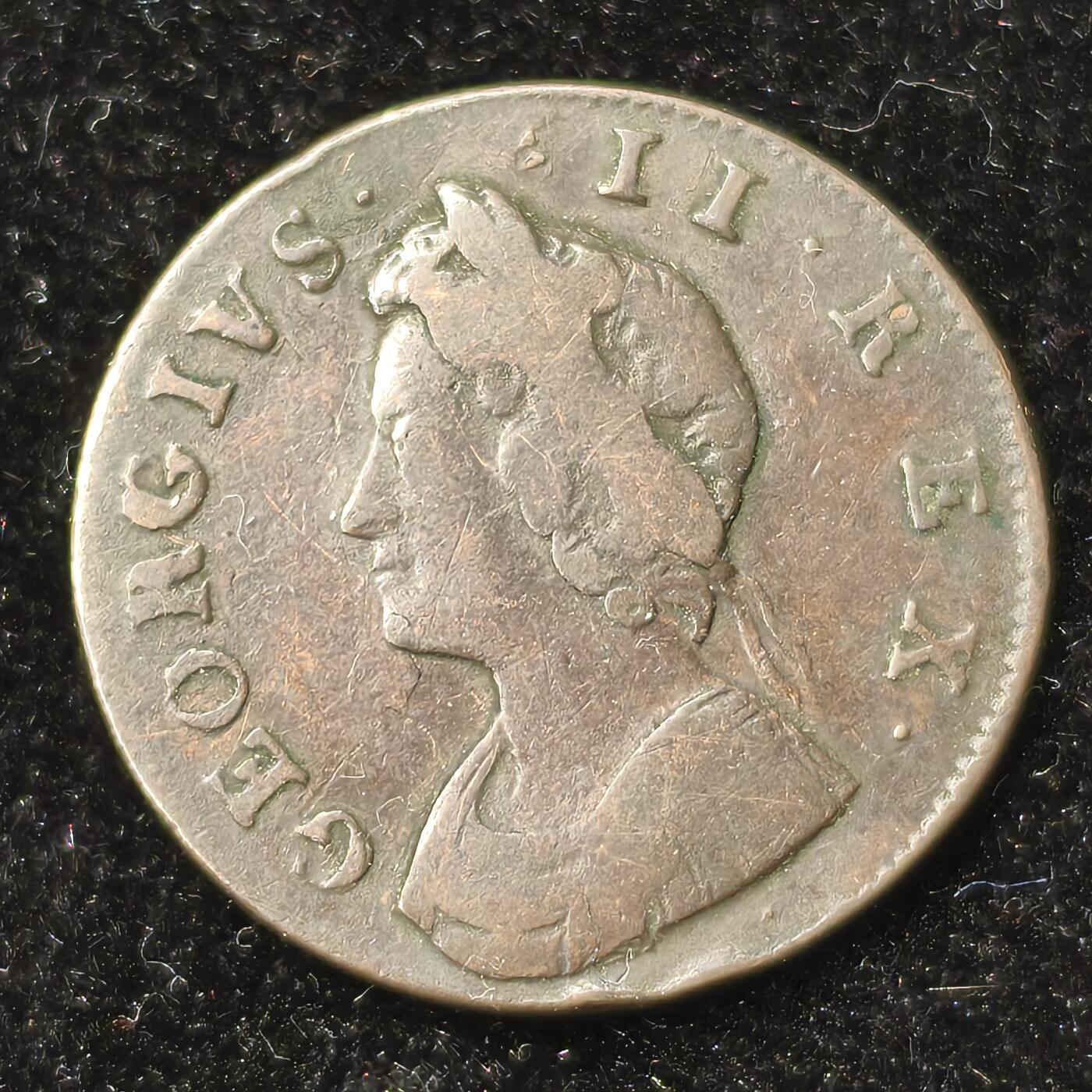 Krab外币市集Vol.28 英国乔治二世1733年1/2便士