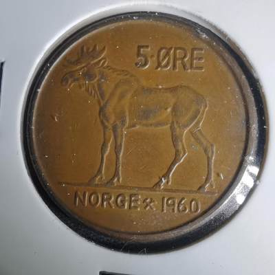 沼泽如烟--第1035场 - 挪威1960年5欧尔