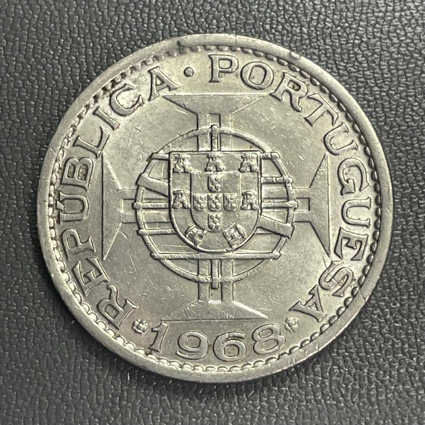 回流0328 澳门1968年壹圆纯镍币