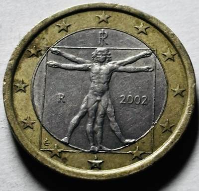 文馨钱币收藏第 298 场，长期接代拍业务 - 2002 年意大利 1 欧元 第一版首发