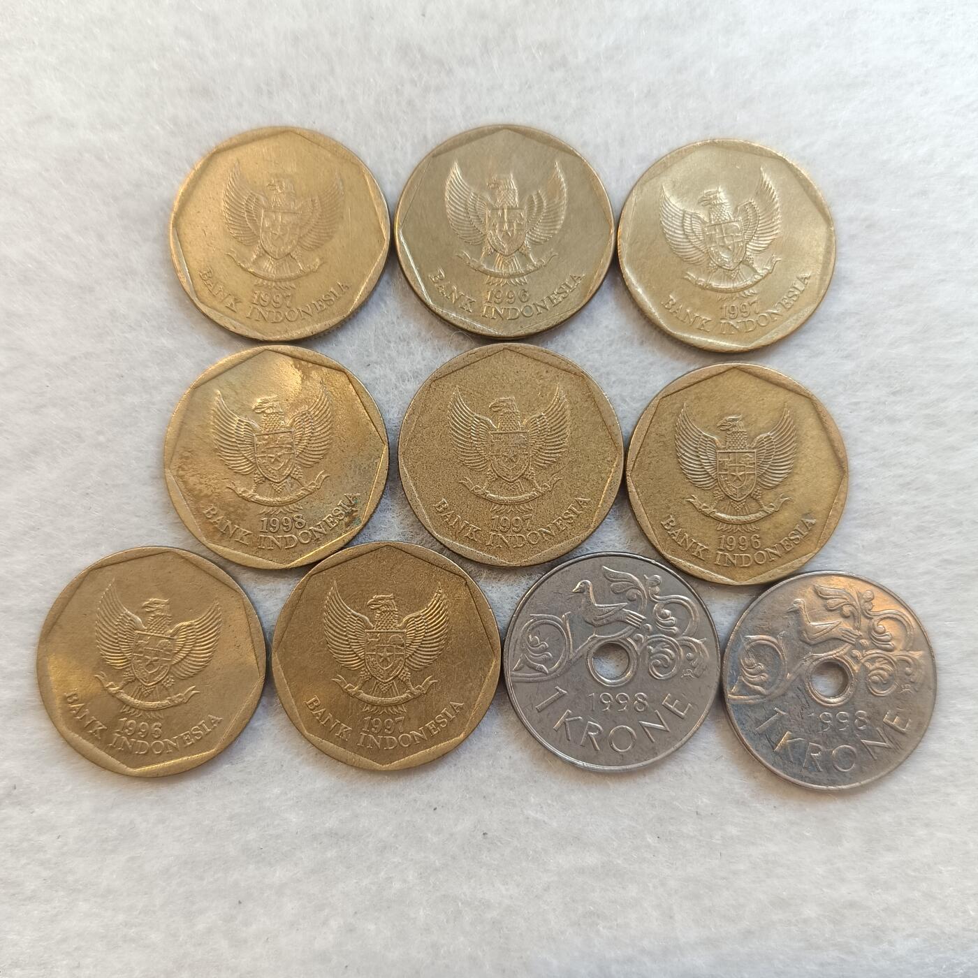 君烨收藏 0元起拍 散币场 每天一场 可留存 第23场 周日发货 25印度尼西亚挪威一组