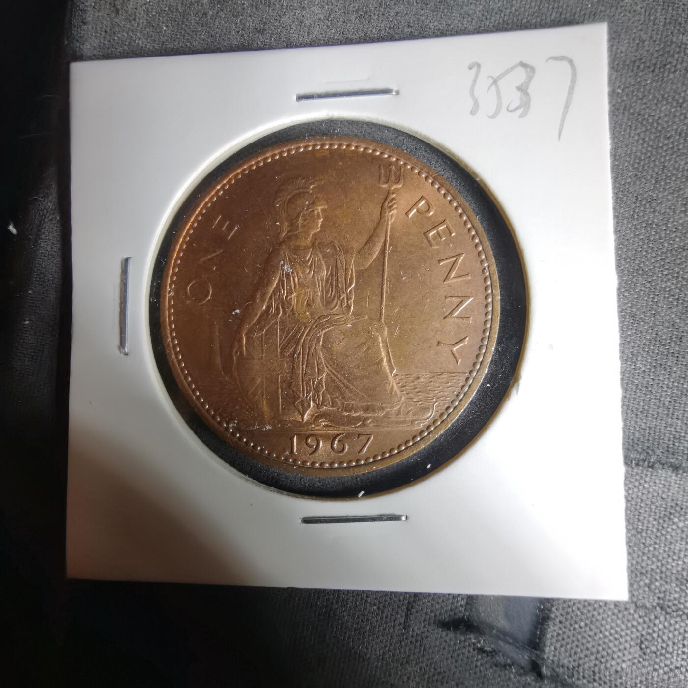 沼泽如烟--第1035场 英国1967年1便士