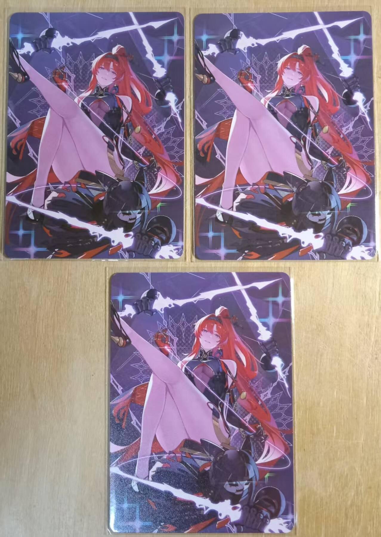 龙虎卡牌-八零场，奇点炸场！！（满200元包邮，无佣金，每周六结拍，欢迎送拍） 碎花闪+小圆点彩闪+折光彩闪 白花恋诗卡牌 吟霖 三工艺