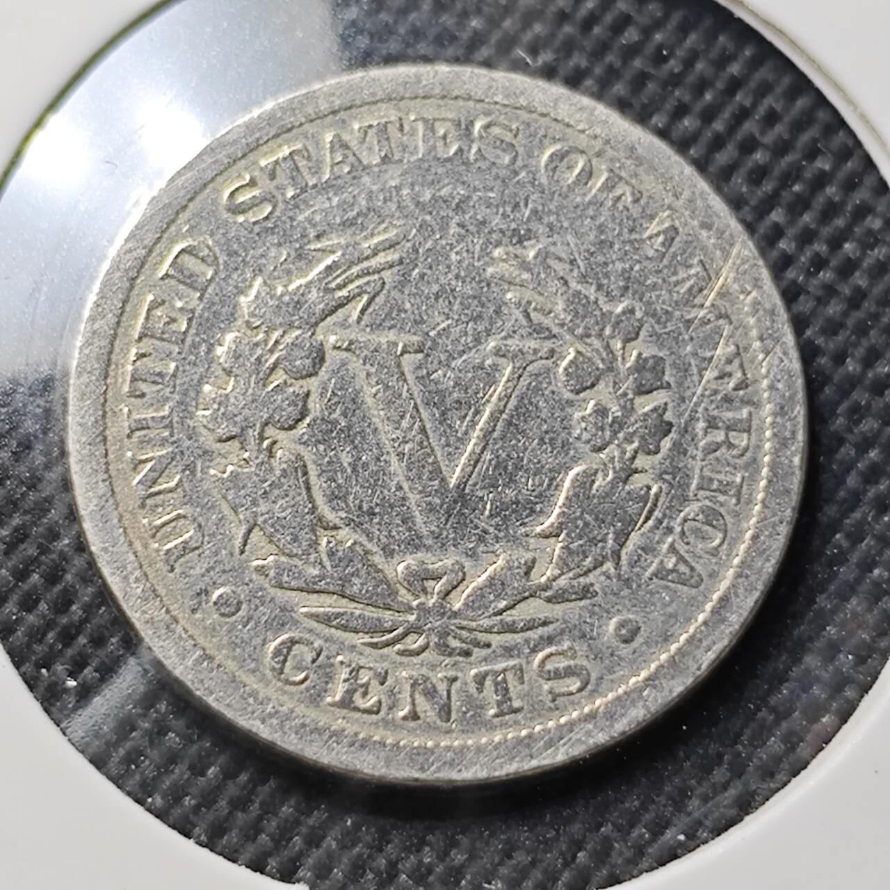 KK钱币收藏小铺  第409期 2月预留时间 周末发货  1903美国5分