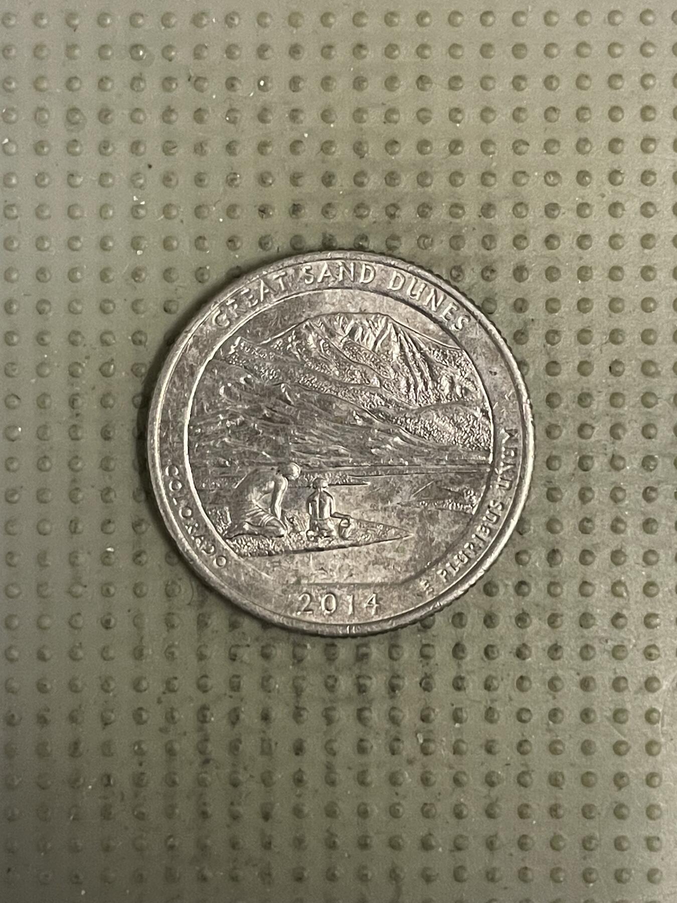 2026年第39场各国散币拍卖（总第189场） 美国2014年大沙丘国家公园25美分纪念币