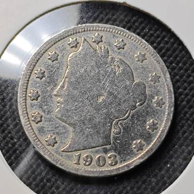 KK钱币收藏小铺  第409期 2月预留时间 周末发货 -  1903美国5分