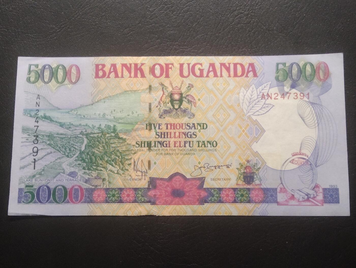 2026三月第四期，总221期 乌干达1993年5000先令UNC-·