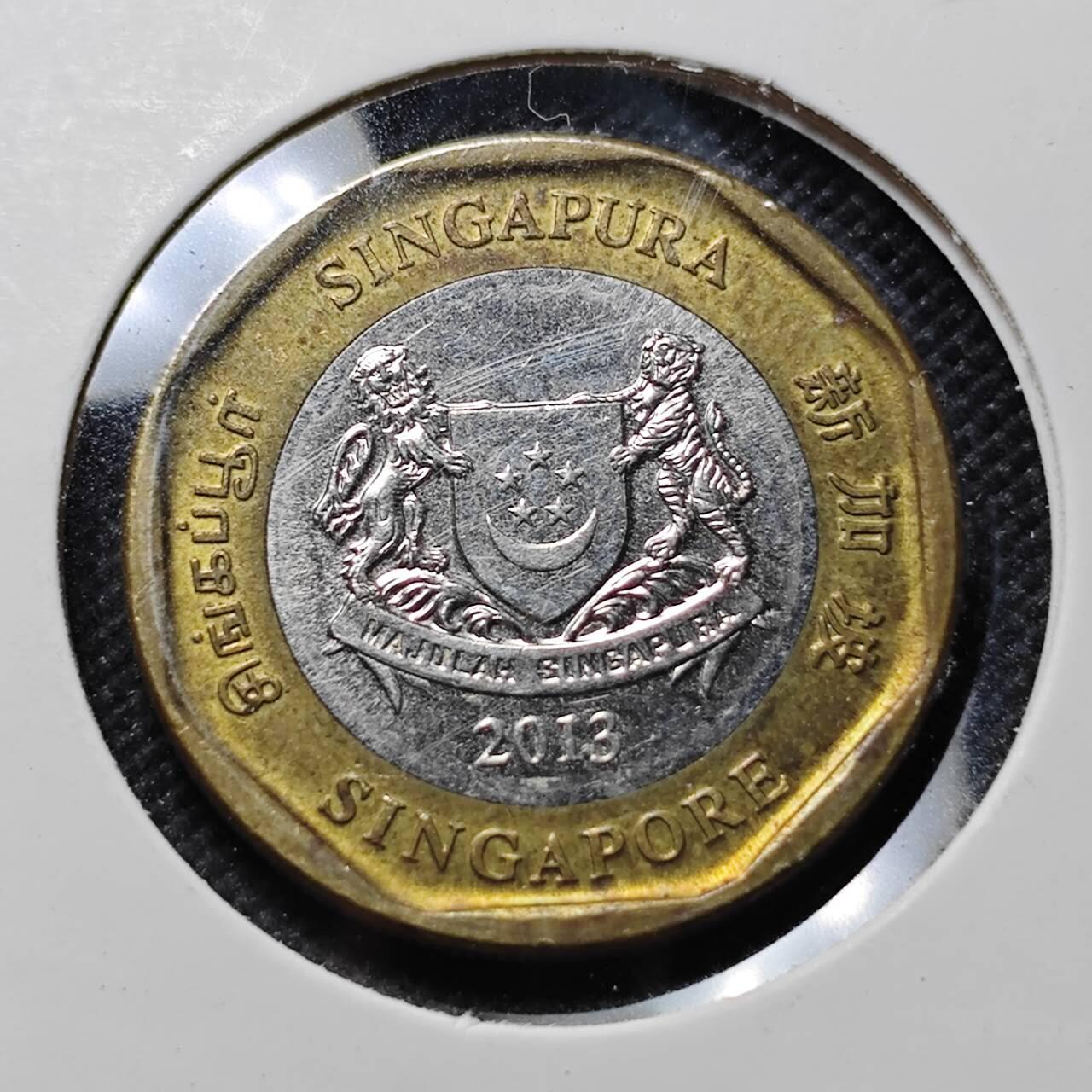 KK钱币收藏小铺  第409期 2月预留时间 周末发货  新加坡1元