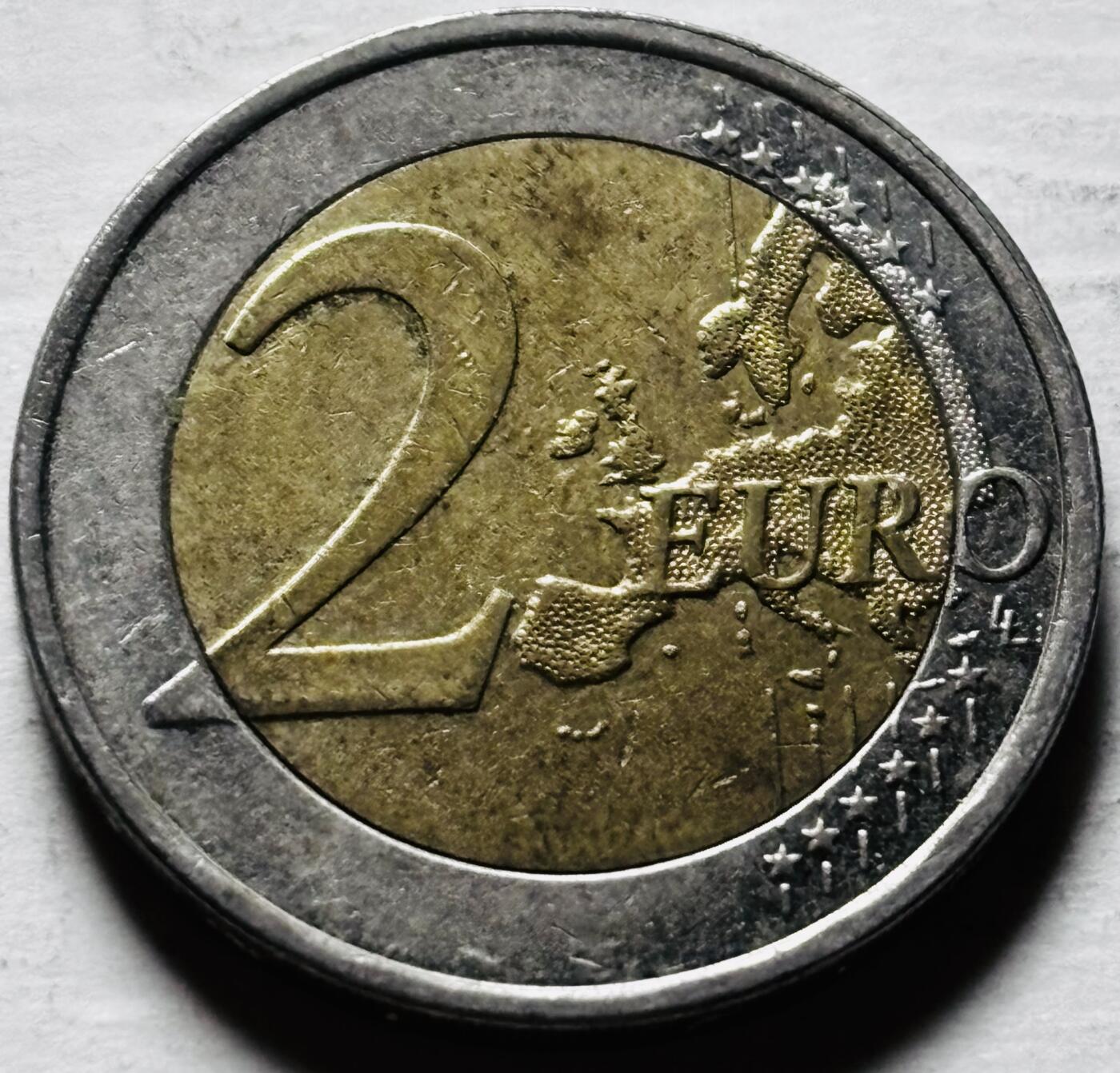 文馨钱币收藏第 298 场，长期接代拍业务 2008年芬兰 2 欧元